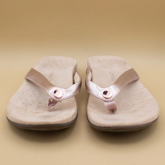 Vionic Davina Gold Champagne Sandals Women's Size 9 - Picture 2 of 6